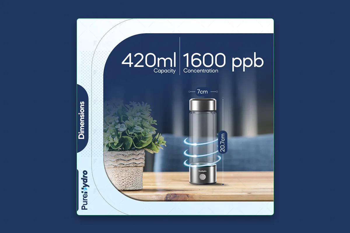 PureHydro — 420ml, 1600 ppb