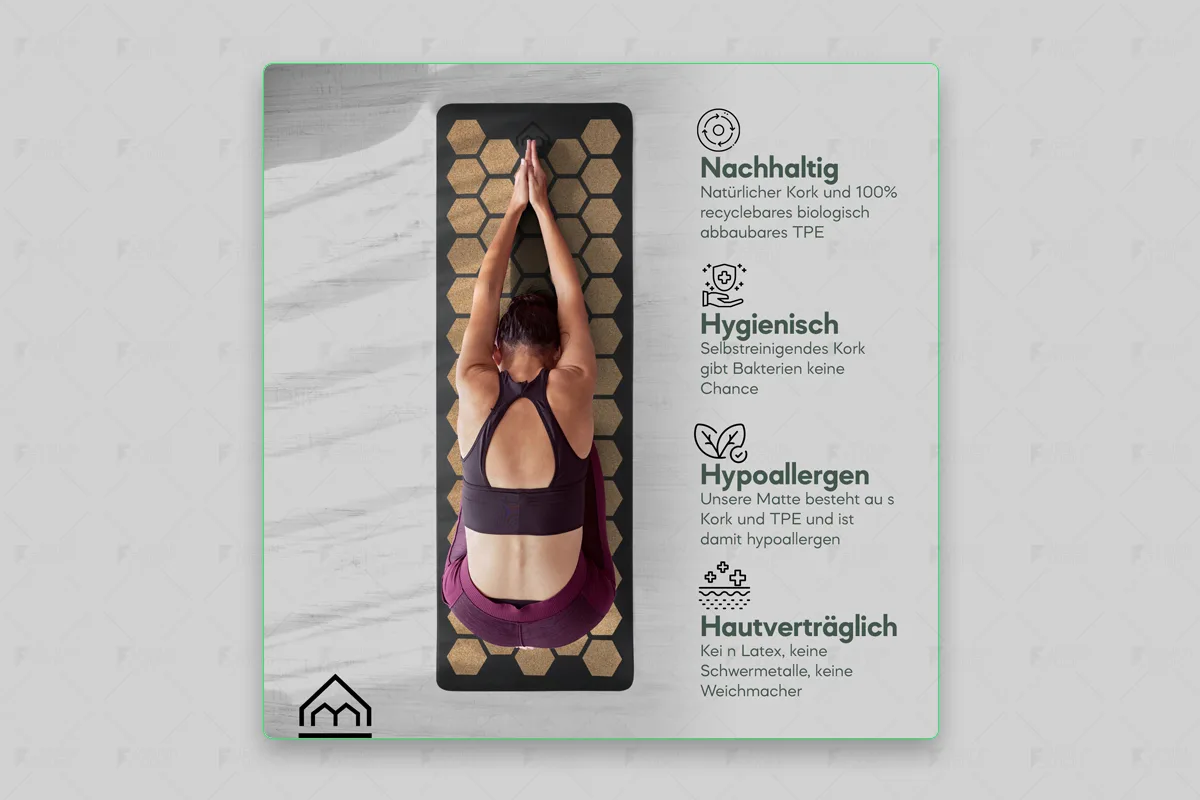 Yoga Mat — Nachhaltig, hygienisch, hypoallergen