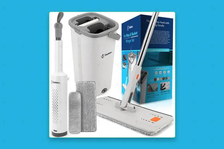 Haiblau — Haiblau Flat Mop and Bucket Set